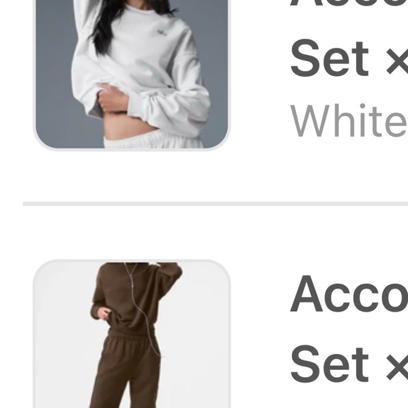 ALO Yoga White Sweatsuit - Picture 5 of 6